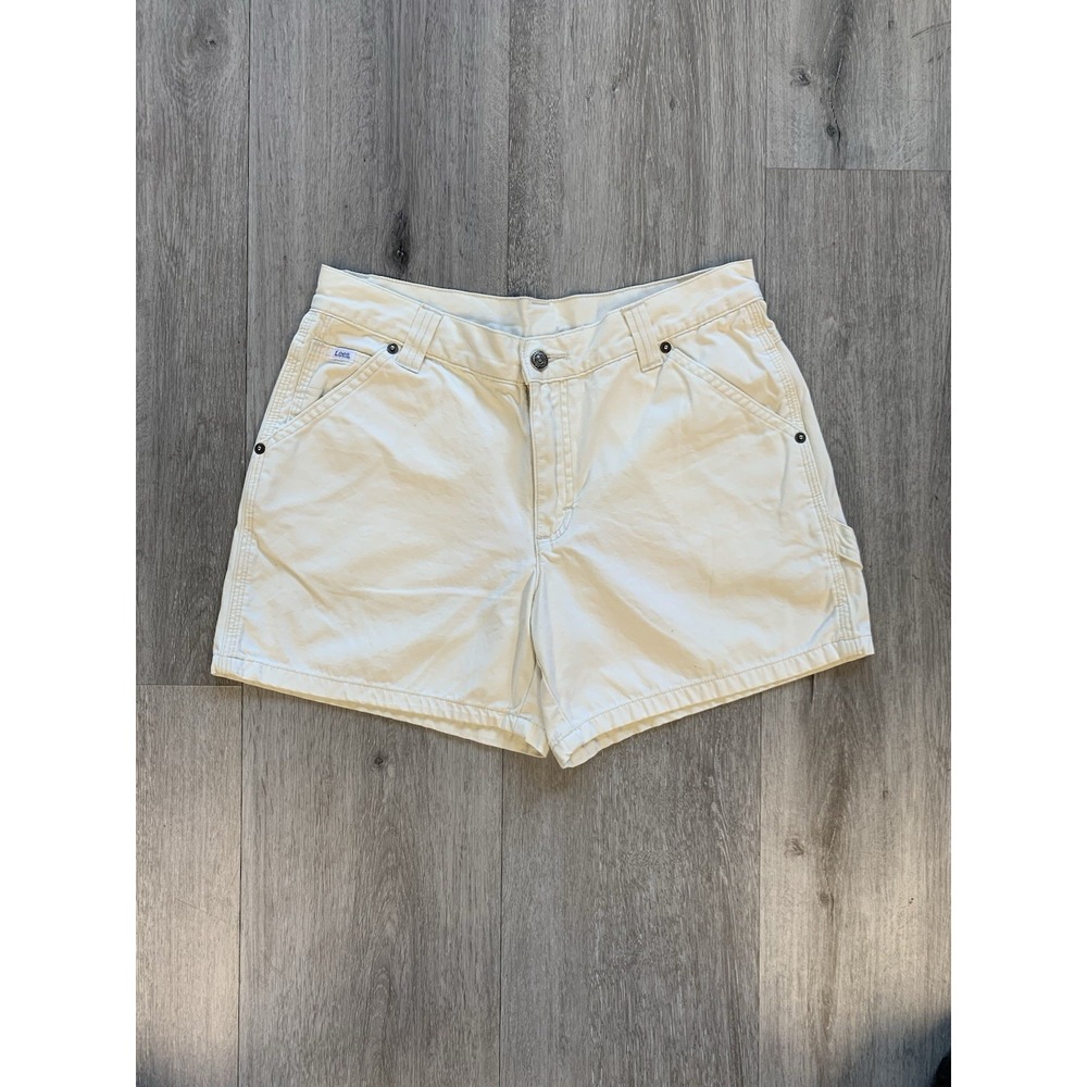Vintage 90s VF Jeanswear White High Waisted Cargo Style Shorts Size 8M